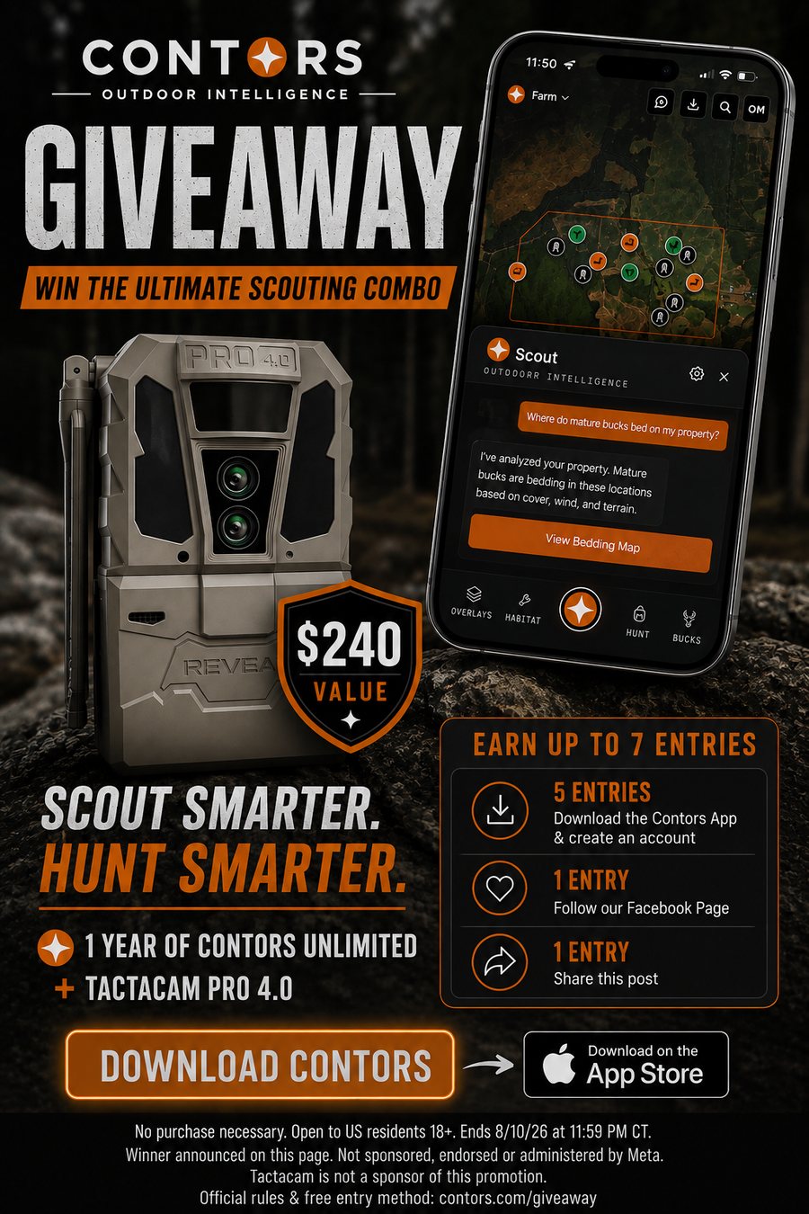 Contors Ultimate Scouting Package Giveaway &mdash; Tactacam Reveal Pro 4.0 and one year of Contors Unlimited, $240 value